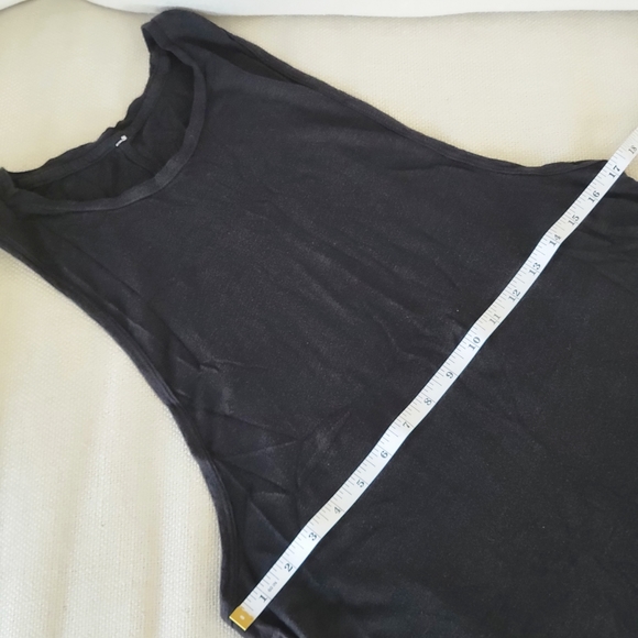 ALO Yoga Ivy League Flowy Sleeveless Layered Tank Top Black S Small - Picture 7 of 8